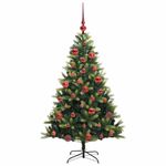 Casa si Gradina - Decoratiuni - Decoratiuni de sezon - Pom de Craciun Artificial cu Ramuri Hinge, 150 LED-uri 150 cm - Infinity.ro