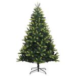 Casa si Gradina - Decoratiuni - Decoratiuni de sezon - Pom de Craciun Artificial cu Ramuri Hinge, 150 LED-uri 150 cm - Infinity.ro