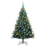 Casa si Gradina - Decoratiuni - Decoratiuni de sezon - Brad de Craciun artificial cu ramuri articulate si 300 LED-uri - Infinity.ro
