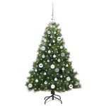 Casa si Gradina - Decoratiuni - Decoratiuni de sezon - Brad de Craciun artificial cu 150 LED Verde 120 cm PE si PVC - Infinity.ro