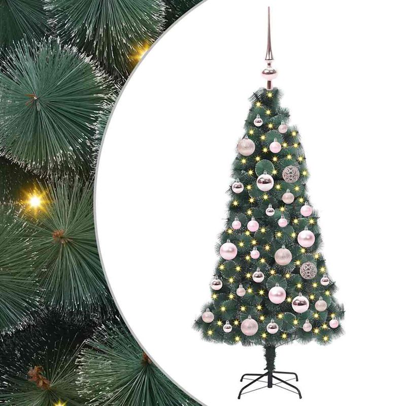 Casa si Gradina - Decoratiuni - Decoratiuni de sezon - Brad artificial pre-iluminat de Craciun cu set de globuri - Infinity.ro