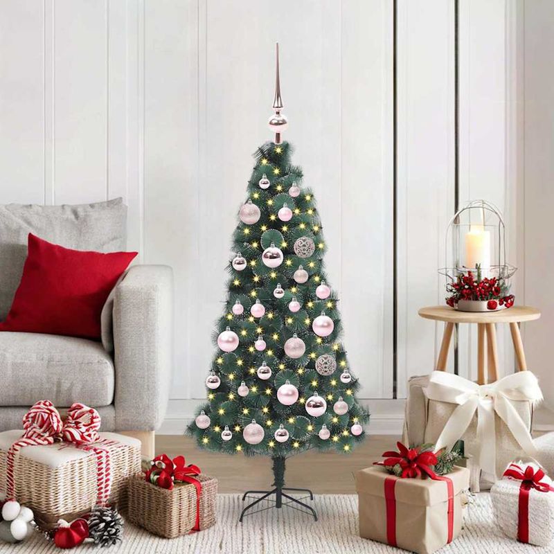 Casa si Gradina - Decoratiuni - Decoratiuni de sezon - Brad artificial pre-iluminat de Craciun cu set de globuri - Infinity.ro