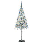 Casa si Gradina - Decoratiuni - Decoratiuni de sezon - Brad de Craciun cu 300 LED cu suport Alb 210 cm PE si Otel - Infinity.ro