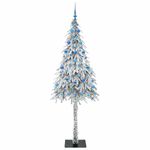 Casa si Gradina - Decoratiuni - Decoratiuni de sezon - Brad de Craciun cu 300 LED cu suport Alb 210 cm PE si Otel - Infinity.ro