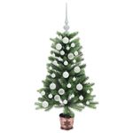 Casa si Gradina - Decoratiuni - Decoratiuni de sezon - Brad de Craciun cu 150 LED cu suport Verde 90 cm PE - Infinity.ro