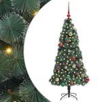 Casa si Gradina - Decoratiuni - Decoratiuni de sezon - Brad Artificial Pre-light cu Set de Bile Verde 150 cm PET - Infinity.ro