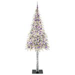 Casa si Gradina - Decoratiuni - Decoratiuni de sezon - Brad de Craciun cu 300 LED cu suport Alb 210 cm PE si Otel - Infinity.ro