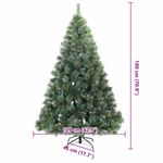 Casa si Gradina - Decoratiuni - Decoratiuni de sezon - Brad de Craciun artificial cu 300 LED Verde 180 cm PE si PVC - Infinity.ro