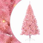 Casa si Gradina - Decoratiuni - Decoratiuni de sezon - Pom de Craciun artificial pre-iluminat Roz 210 cm PVC - Infinity.ro