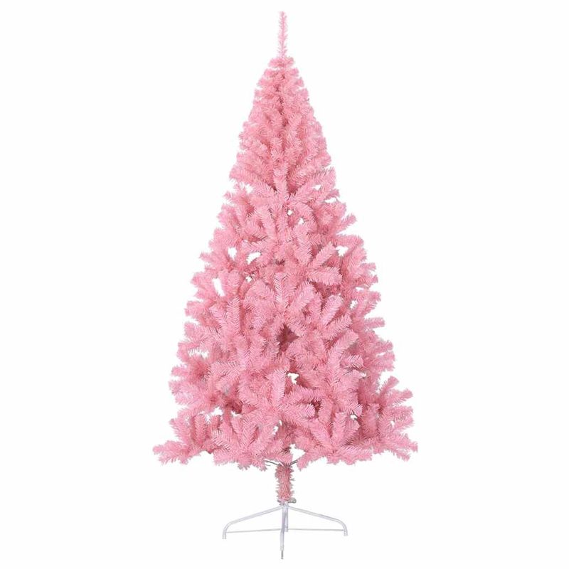 Casa si Gradina - Decoratiuni - Decoratiuni de sezon - Pom de Craciun artificial pre-iluminat Roz 210 cm PVC - Infinity.ro