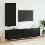 Casa si Gradina - Mobilier - Comode si corpuri - Comode - Unitati pentru Pereti de TV 5 pcs Stejar negru Lemn compozit - Infinity.ro