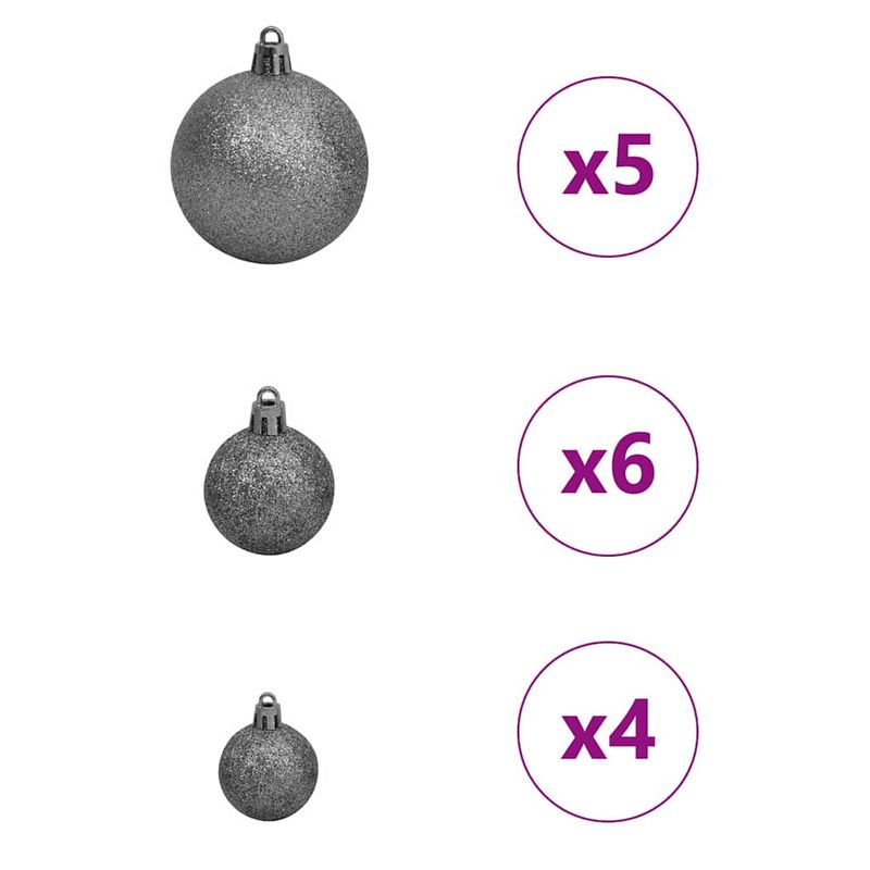 Casa si Gradina - Decoratiuni - Decoratiuni de sezon - Pom de Craciun artificial pre-iluminat Roz 120 cm PVC - Infinity.ro