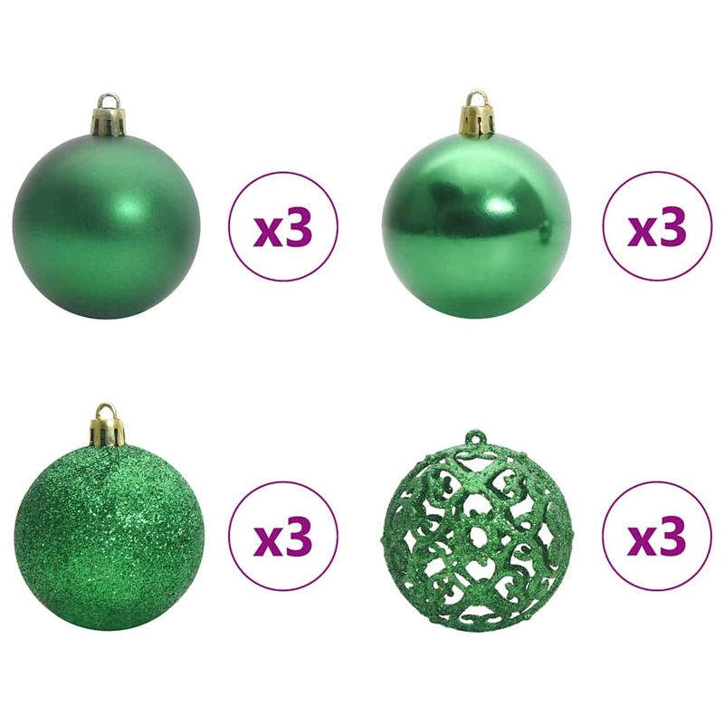 Casa si Gradina - Decoratiuni - Decoratiuni de sezon - Pom de Craciun artificial pre-iluminat Verde 210 cm PVC - Infinity.ro