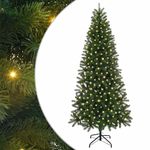 Casa si Gradina - Decoratiuni - Decoratiuni de sezon - Brad de Craciun artificial cu 300 LED Verde 240 cm PE si PVC - Infinity.ro