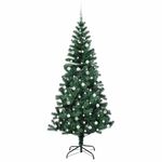 Casa si Gradina - Decoratiuni - Decoratiuni de sezon - Pom de Craciun artificial pre-iluminat cu 300 LED Verde 240 cm - Infinity.ro