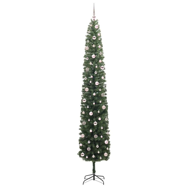 Casa si Gradina - Decoratiuni - Decoratiuni de sezon - Brad de Craciun artificial Verde 270 cm PVC si otel si plastic - Infinity.ro