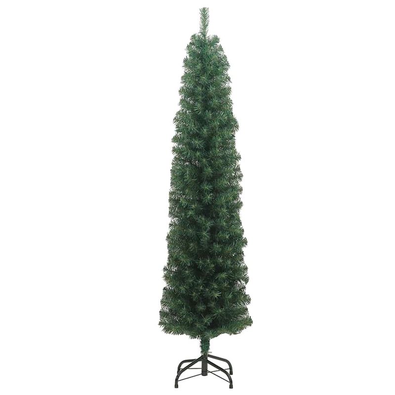 Casa si Gradina - Decoratiuni - Decoratiuni de sezon - Brad de Craciun artificial Verde 210 cm PVC si otel si plastic - Infinity.ro