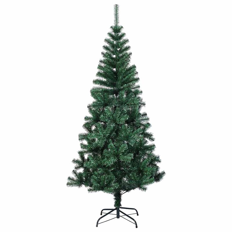 Casa si Gradina - Decoratiuni - Decoratiuni de sezon - Pom de Craciun artificial pre-iluminat cu 300 LED Verde 210 cm - Infinity.ro