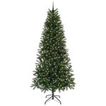 Casa si Gradina - Decoratiuni - Decoratiuni de sezon - Brad de Craciun artificial cu 300 LED Verde 240 cm PE si PVC - Infinity.ro