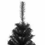 Casa si Gradina - Decoratiuni - Decoratiuni de sezon - Brad de Craciun cu 150 LED cu suport Negru 120 cm PVC - Infinity.ro