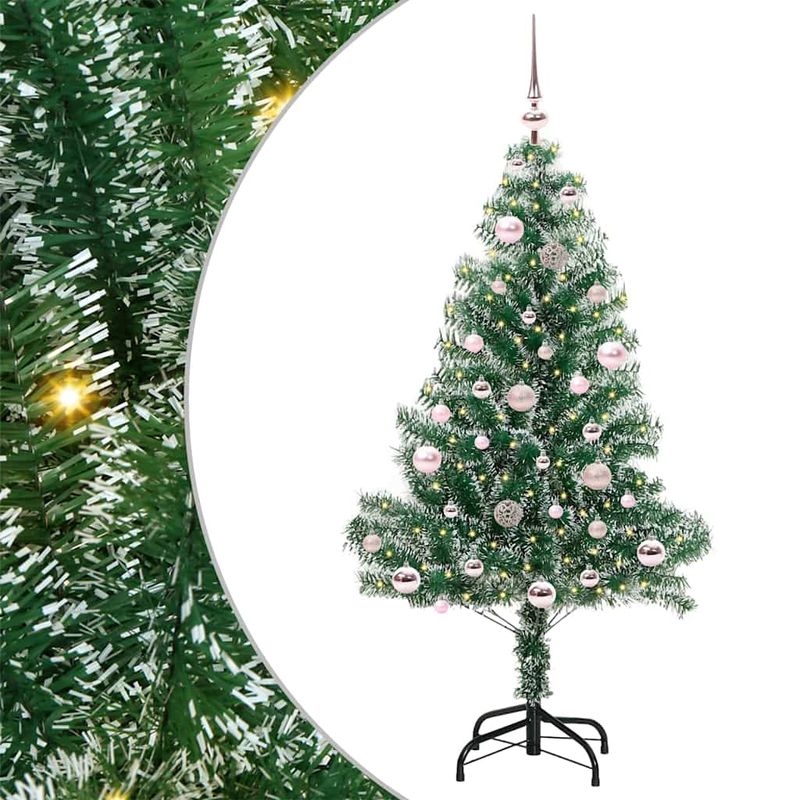 Casa si Gradina - Decoratiuni - Decoratiuni de sezon - Pom de Craciun artificial cu zapada imitata si lumina LED - Infinity.ro