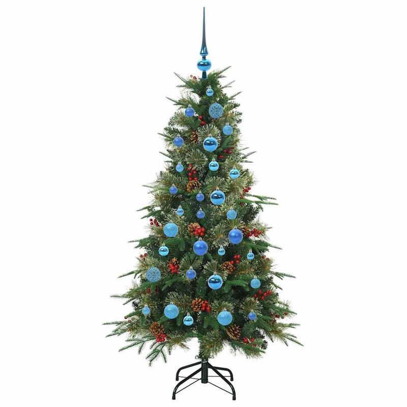 Casa si Gradina - Decoratiuni - Decoratiuni de sezon - Brad de Craciun artificial cu ramuri articulare Verde 150 cm - Infinity.ro