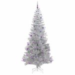 Casa si Gradina - Decoratiuni - Decoratiuni de sezon - Brad de Craciun cu 300 LED cu suport Argintiu 240 cm PET - Infinity.ro