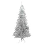 Casa si Gradina - Decoratiuni - Decoratiuni de sezon - Brad de Craciun cu 300 LED cu suport Argintiu 240 cm PET - Infinity.ro