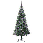 Casa si Gradina - Decoratiuni - Decoratiuni de sezon - Pom de Craciun artificial pre-iluminat cu 300 LED Verde 180 cm - Infinity.ro
