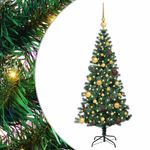 Casa si Gradina - Decoratiuni - Decoratiuni de sezon - Pom de Craciun artificial pre-iluminat cu 150 LED Verde 150 cm - Infinity.ro