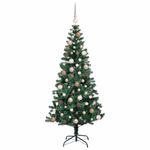 Casa si Gradina - Decoratiuni - Decoratiuni de sezon - Pom de Craciun artificial pre-iluminat cu 300 LED Verde 180 cm - Infinity.ro