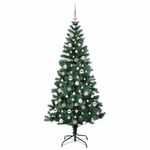 Casa si Gradina - Decoratiuni - Decoratiuni de sezon - Pom de Craciun artificial pre-iluminat cu 300 LED Verde 210 cm - Infinity.ro