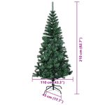 Casa si Gradina - Decoratiuni - Decoratiuni de sezon - Pom de Craciun artificial pre-iluminat cu 300 LED Verde 210 cm - Infinity.ro