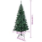 Casa si Gradina - Decoratiuni - Decoratiuni de sezon - Pom de Craciun artificial pre-iluminat cu 150 LED Verde 150 cm - Infinity.ro