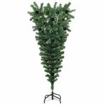 Casa si Gradina - Decoratiuni - Decoratiuni de sezon - Brad de Craciun artificial, pre-iluminat, cu design cu susul in jos si set cu mingi - Infinity.ro