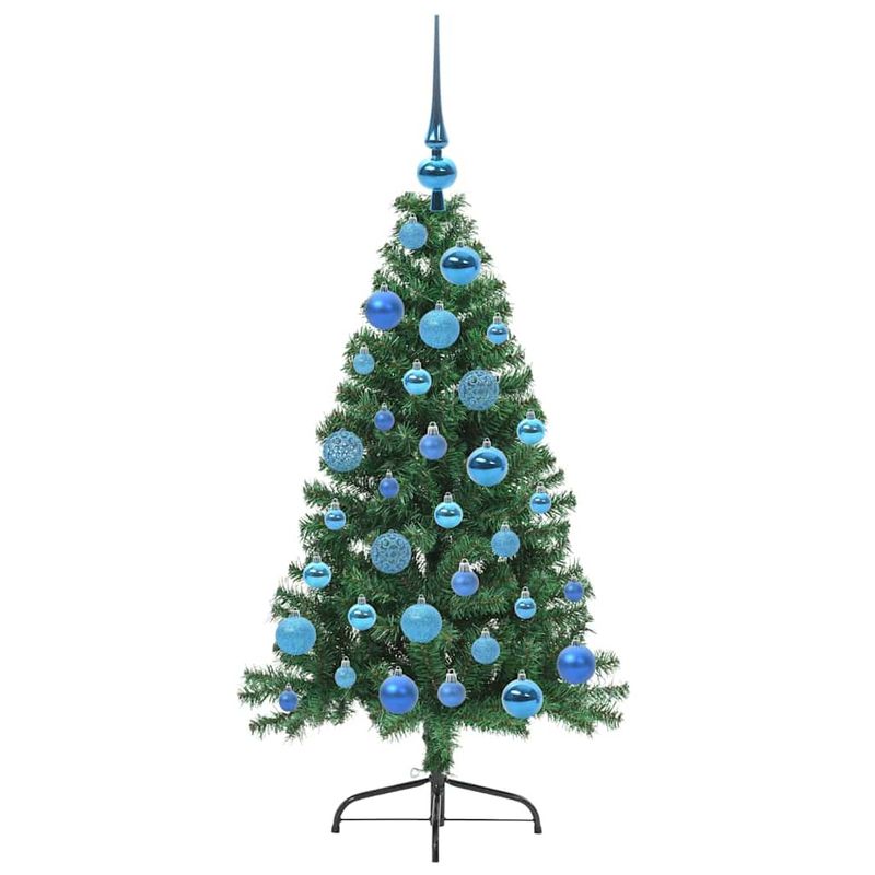 Casa si Gradina - Decoratiuni - Decoratiuni de sezon - Pom de Craciun artificial pre-iluminat Verde 120 cm PVC - Infinity.ro