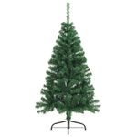 Casa si Gradina - Decoratiuni - Decoratiuni de sezon - Pom de Craciun artificial pre-iluminat Verde 120 cm PVC - Infinity.ro
