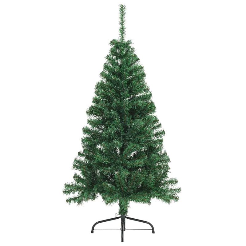 Casa si Gradina - Decoratiuni - Decoratiuni de sezon - Pom de Craciun artificial pre-iluminat Verde 120 cm PVC - Infinity.ro