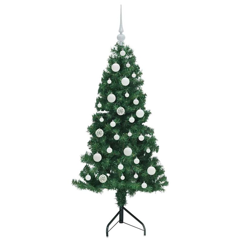 Casa si Gradina - Decoratiuni - Decoratiuni de sezon - Pom de Craciun Artificial pentru Colt Verde 120 cm PVC si Metal - Infinity.ro