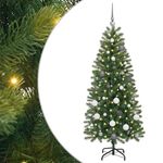 Casa si Gradina - Decoratiuni - Decoratiuni de sezon - Brad de Craciun artificial cu 150 LED Verde 150 cm PE si PVC - Infinity.ro