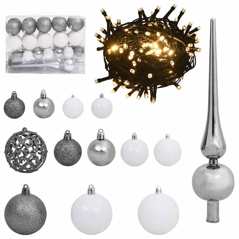 Casa si Gradina - Decoratiuni - Decoratiuni de sezon - Brad de Craciun artificial cu 150 LED Verde 150 cm PE si PVC - Infinity.ro