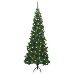 Casa si Gradina - Decoratiuni - Decoratiuni de sezon - Pom de Craciun Artificial pentru Colt Verde 180 cm PVC si Metal - Infinity.ro