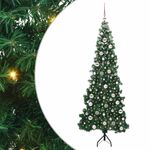 Casa si Gradina - Decoratiuni - Decoratiuni de sezon - Pom de Craciun Artificial pentru Colt Verde 210 cm PVC si Metal - Infinity.ro