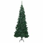 Casa si Gradina - Decoratiuni - Decoratiuni de sezon - Pom de Craciun Artificial pentru Colt Verde 240 cm PVC si Metal - Infinity.ro