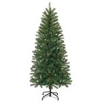 Casa si Gradina - Decoratiuni - Decoratiuni de sezon - Brad de Craciun artificial cu 150 LED Verde 150 cm PE si PVC - Infinity.ro