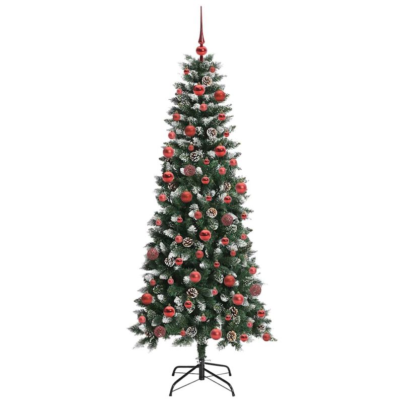 Casa si Gradina - Decoratiuni - Decoratiuni de sezon - Brad de Craciun artificial cu 300 LED Verde 76 x 76 x 180 cm - Infinity.ro