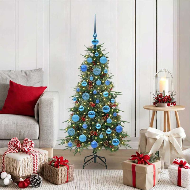 Casa si Gradina - Decoratiuni - Decoratiuni de sezon - Brad de Craciun artificial cu ramuri articulare Verde 120 cm - Infinity.ro