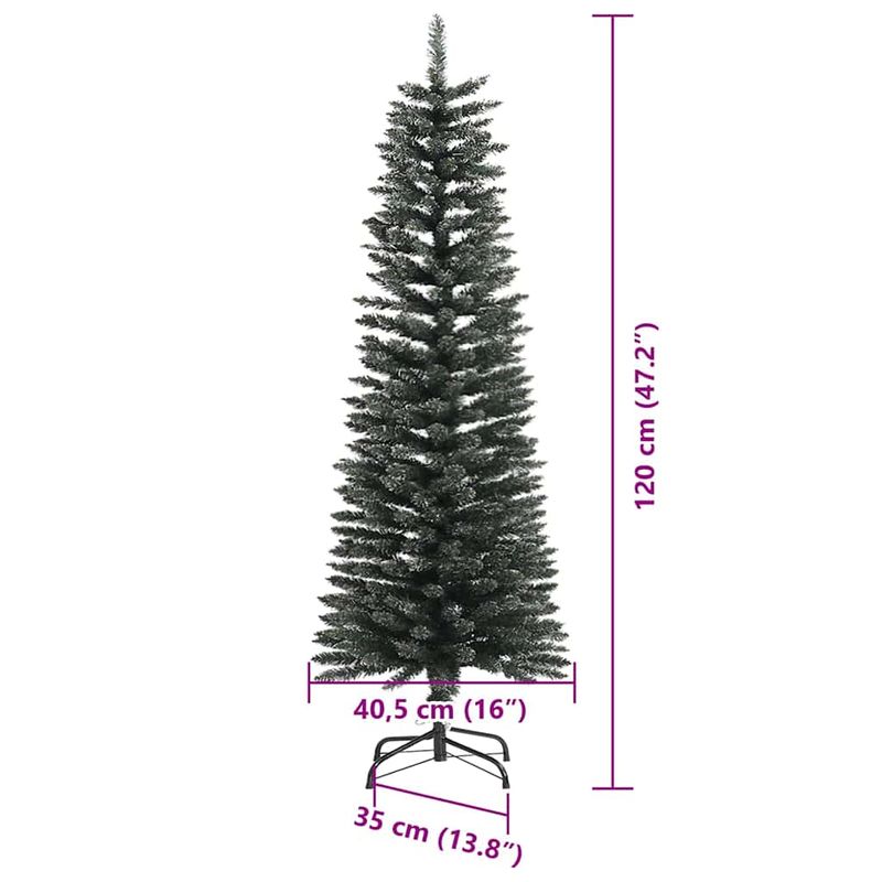 Casa si Gradina - Decoratiuni - Decoratiuni de sezon - Brad de Craciun artificial cu suport Verde 40.5 x 40.5 x 120 cm - Infinity.ro