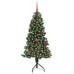 Casa si Gradina - Decoratiuni - Decoratiuni de sezon - Pom de Craciun Artificial pentru Colt Verde 150 cm PVC si Metal - Infinity.ro