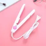 Ingrijire personala si Cosmetice - Aparate & accesorii ingrijire personala - Hair styling - Placi de indreptat parul - Mini Placa de Indreptat Par Alb Portabila – Ceramica ABYZ™ Ideal pentru Calatorii - Infinity.ro